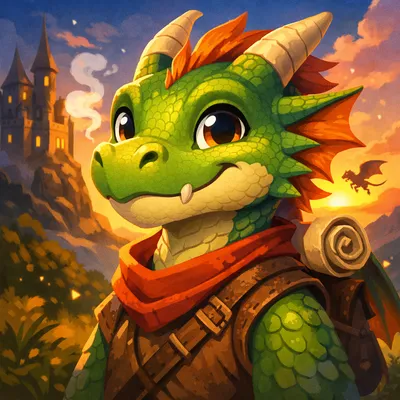 Unique vibrant avatar depicting a colorful fantasy creature with expressive eyes and intricate details.